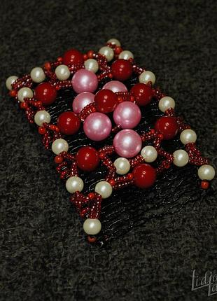 Заколка-гребень "ягоды"