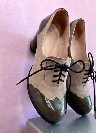 Шкіряні туфлі жіночі laura franchi4 фото