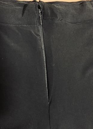 Брюки черные бермуды матовое микромасло широкие штанины, румыния, 42/14 (1436)9 фото