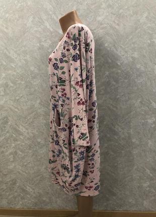Платье балахон в цветы2 фото