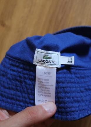 Унисекс панамка хлопковая на небольшую голову lacoste3 фото