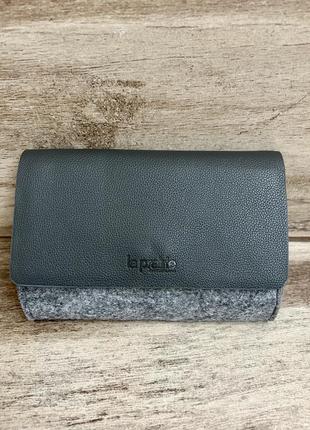 Швейцарський клатч сірий