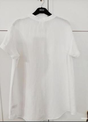 Лляное платье-рубашка плаття сукня льон оверсай з нова колекция h&m (zara)3 фото