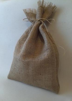 Джутовые мешочки, мешочки из мешковины