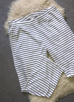 Домашні натуральні штани піжамні великий розмір батал бавовна в смужку вільні6 фото