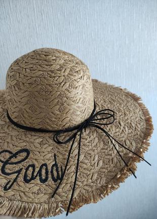 Шляпа пляжная с широкими полями — цена 385 грн в каталоге Другие ...
