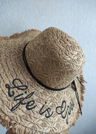 Шляпа пляжная с широкими полями2 фото