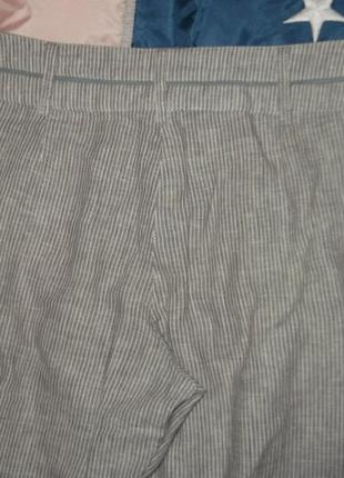Летние льняные брюки р.363 фото