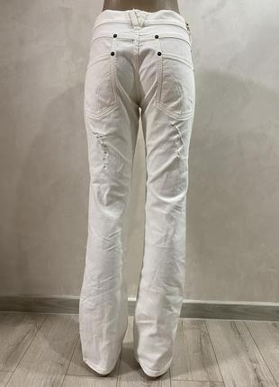 Джинсы на низкой посадке//білі джинси3 фото