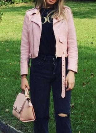 Куртка кожаная zara