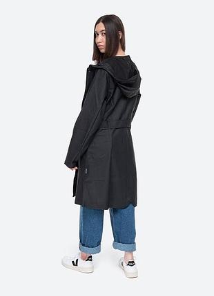 Плащ rains curve jacket black 5
