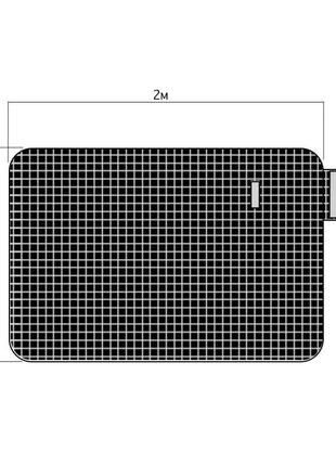 Коврик для пикника и кемпинга складной shanpeng njb-001 черная клетка 150*200 см каремат5 фото