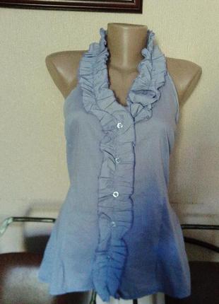 Идеальная фирменная итальянская майка-топ-блуза италия хлопок р. с-л3 фото