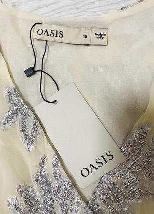 🛍брендове плаття oasis з люрексовою ниткою розміру plus size7 фото