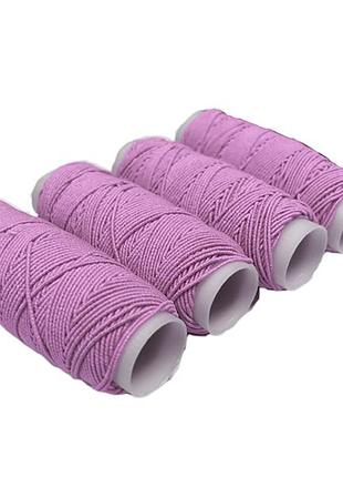 Нитки резиновые розовые 1шт/0.9мм/25м