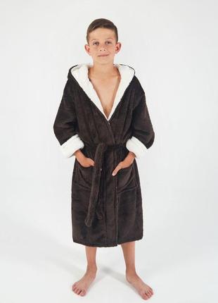Халат махровий дитячий і подростоковый з капюшоном від 6 до 16лет