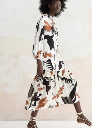 Сукня zara (з принтом)
