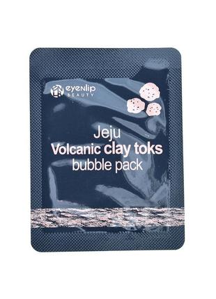 Пузырьковая маска eyenlip beauty jeju volcanic clay toks bubble1 фото