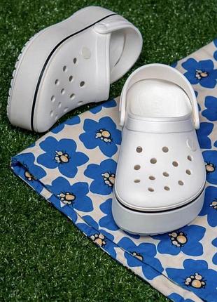 Крокси crocband platform white🐻❄️
