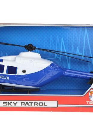 Поліцейський вертоліт зі світлом й звуком dickie toys 37160012 фото