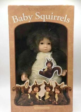 Велика лялька білка 40 см anne geddes baby squirrel