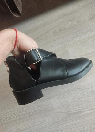 Кожаные полуботинки ботинки боты