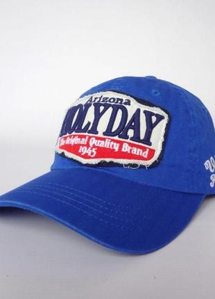 Кепка от бренда sport line синяя с логотипом holyday. артикул: 45-0015