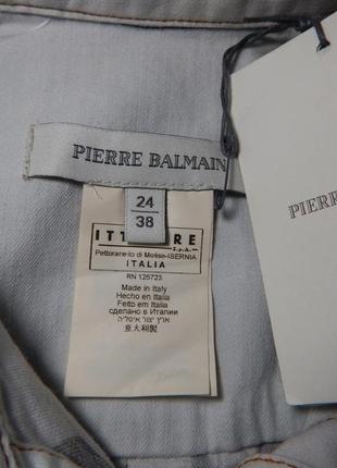 Pierre balmain denim длинная  рубашка джинсовая куртка туника деним оригинал  балмейн3 фото