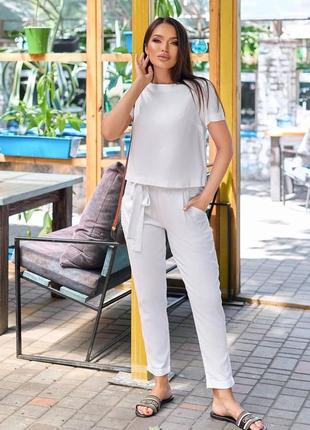 Брючний костюм льон 42-56 р-р