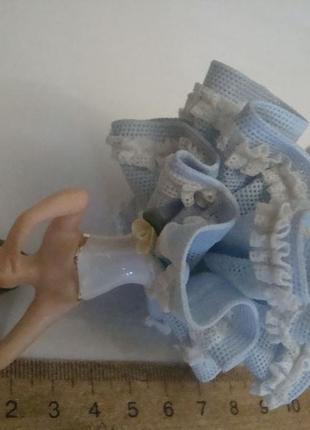 Шикарная статуэтка прима - балерина дрезденский кужевной фарфор dresden германия