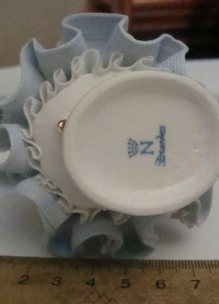 Шикарная статуэтка прима - балерина дрезденский кужевной фарфор dresden германия