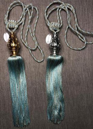 Кисти подхваты для штор листики. декоративные подхваты кисти для штор и портьер в...