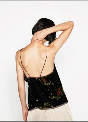 Топ майка zara бархатний2 фото
