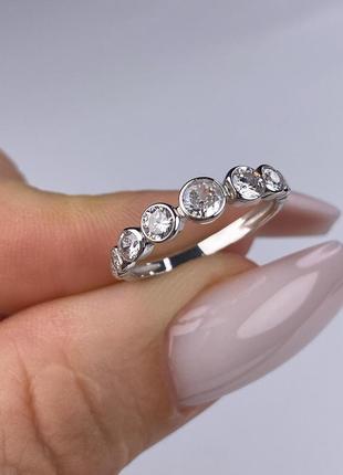 Серебряное кольцо с фианитами , серебро 925 проба4 фото
