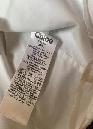 Белая блуза вышивка chloe 5