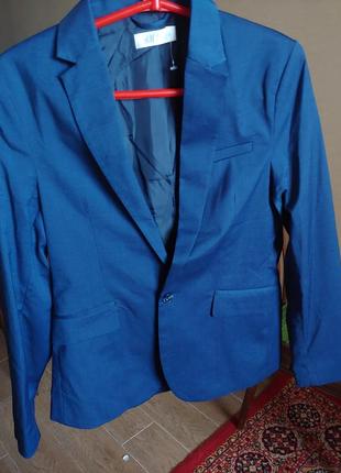 Пиджак стройному парню h&m 150/160р рукав 60см4 фото