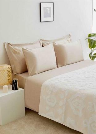 Покривало-піке махр maisonette nature 200*220 св.бежевий 420г/м2