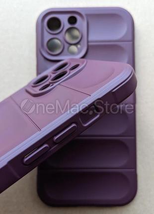Защитный soft touch чехол для iphone 12 pro max (фиолетовый/purple)3 фото
