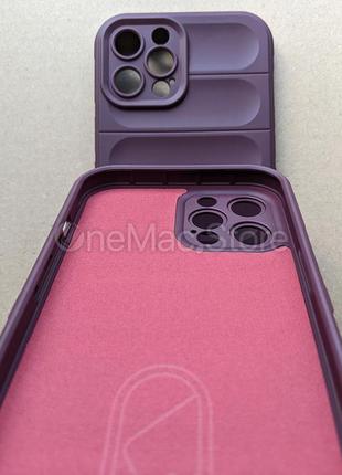 Защитный soft touch чехол для iphone 12 pro max (фиолетовый/purple)4 фото