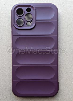 Защитный soft touch чехол для iphone 12 pro max (фиолетовый/purple)2 фото