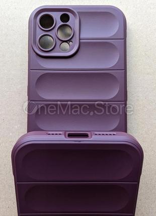 Защитный soft touch чехол для iphone 12 pro max (фиолетовый/purple)5 фото