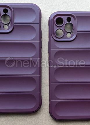 Защитный soft touch чехол для iphone 12 pro (фиолетовый/purple)