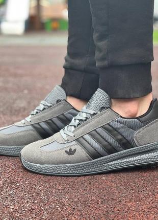 Чоловічі повсякденні сірі кросівки adidas🆕 кросівки адідас