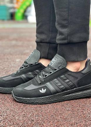 Чоловічі повсякденні чорні кросівки adidas🆕 кроссовки адидас