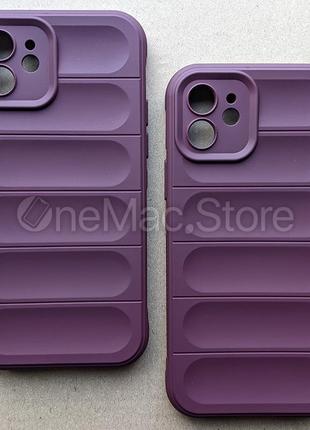 Захисний soft touch чохол для iphone 12 (фіолетовий/purple)