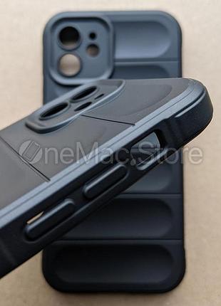 Защитный soft touch чехол для iphone 12 (черный/black) 3