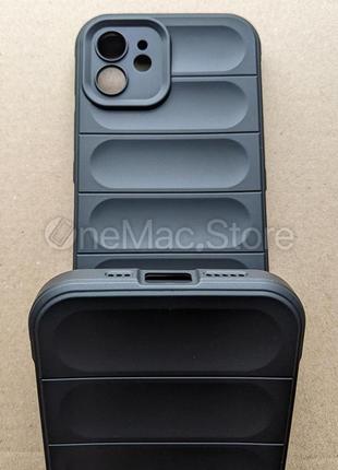 Защитный soft touch чехол для iphone 12 (черный/black) 5