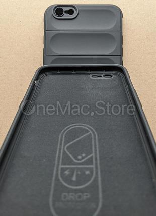Захисний soft touch чохол для iphone 6s plus (чорний/black)4 фото