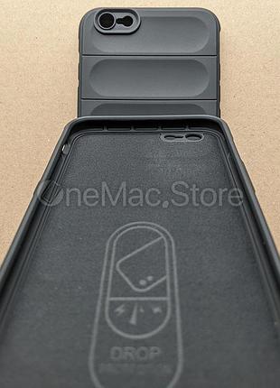 Защитный soft touch чехол для iphone 6s plus (черный/black) 4