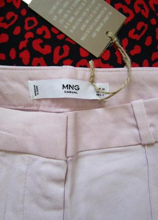 Лавандові штани із сумішевого льону mango розмір m оригінал 🔥wow sale🔥9 фото